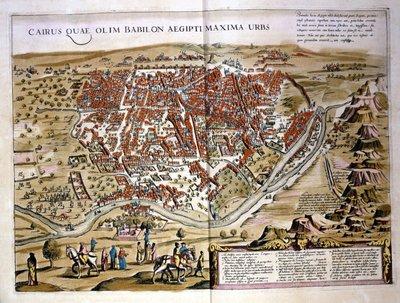 Kair. Atlas autorstwa Wilhelma Blaeu, Amsterdam 1630. autorstwa Willem Blaeu