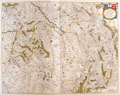 Szampania - Cambresis - Pikardia - Normandia i Bretania, w "Theatrum Orbis Terrarum, sive Atlas Novus" Willema Blaeu, Amsterdam autorstwa Willem Blaeu