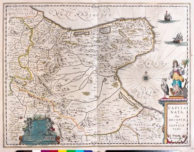 Foggia, Włochy, w "Theatrum Orbis Terrarum, sive Atlas Novus" Willema Blaeu, Amsterdam autorstwa Willem Blaeu