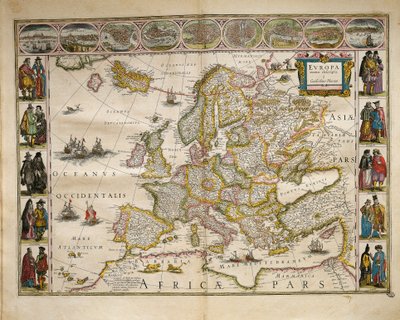 Z Theatrum Orbis Terrarum autorstwa Willem Bleau, Amsterdam autorstwa Willem Blaeu
