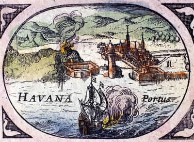 Hawana, na podstawie Atlasu Williama Blaeu autorstwa Willem Blaeu