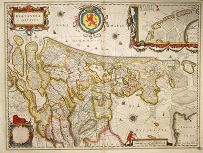 Holland z Theatrum Orbis Terrarum by Willem Bleau, Amsterdam autorstwa Willem Blaeu