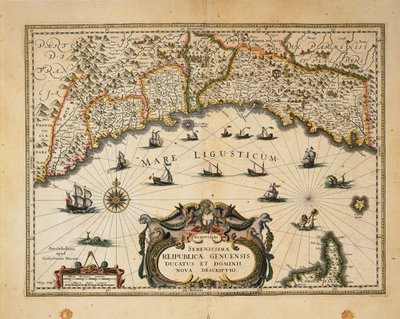 Mapa Księstwa Monferrato, autorstwa Willema Blaeu Grawerowanie z regionów Włoch autorstwa Willem Blaeu