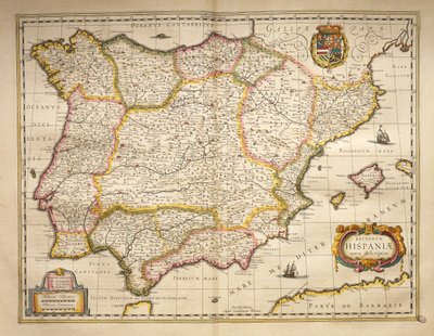 Hiszpania z Theatrum Orbis Terrarum by Willem Bleau, Amsterdam autorstwa Willem Blaeu