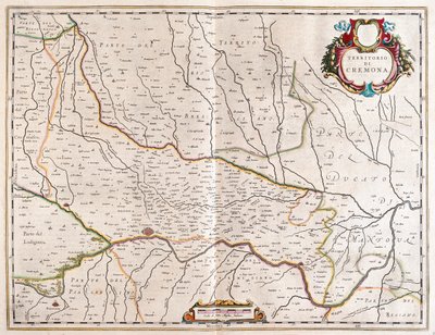 miasto Cremona, Włochy, w "Theatrum Orbis Terrarum, sive Atlas Novus" Willema Blaeu, Amsterdam autorstwa Willem Blaeu