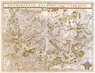 Lotaryngia, w "Theatrum Orbis Terrarum, sive Atlas Novus" Willema Blaeu, Amsterdam autorstwa Willem Blaeu