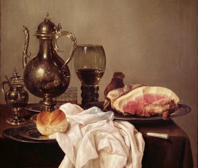 Martwa natura śniadaniowa autorstwa Willem Claesz. Heda