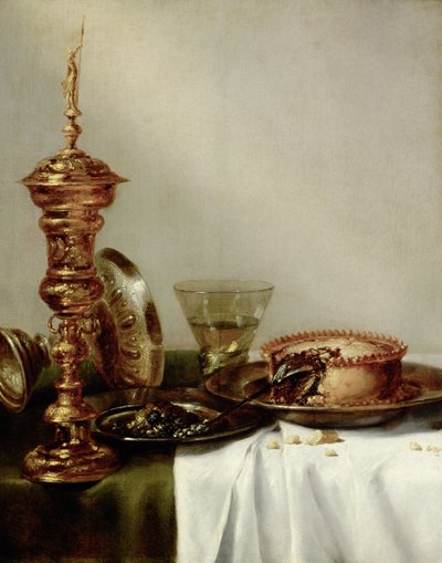 Stół zadaszony, 1634. autorstwa Willem Claesz. Heda