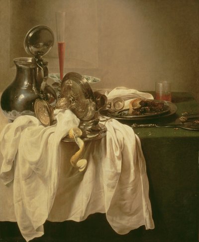 Martwa natura (olej na płótnie) autorstwa Willem Claesz. Heda