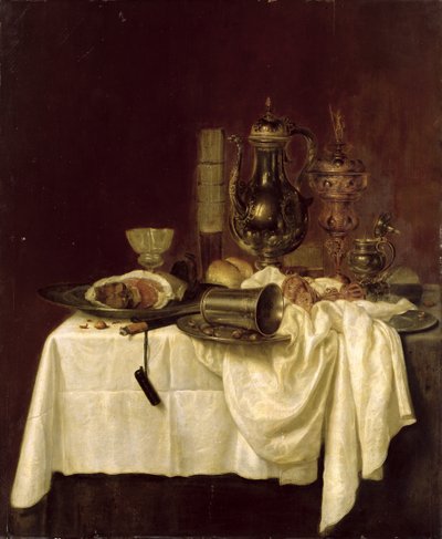 Martwa natura, 1638 autorstwa Willem Claesz. Heda