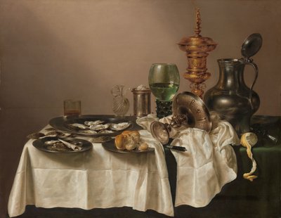 Martwa natura z pozłacanym kubkiem Martwa natura z pozłacanym pucharem autorstwa Willem Claesz. Heda
