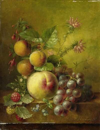 Martwa natura z owocami autorstwa Willem Hekking (I)