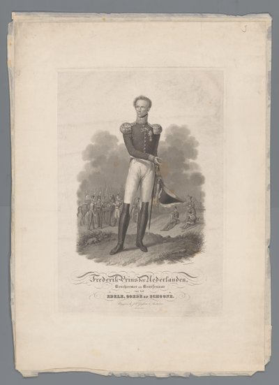 Frederik Prince of the Netherlands, Protector and Practice of the Noble, Good and Beautiful (tytuł na obiekcie) autorstwa Willem Hendrik Hoogkamer
