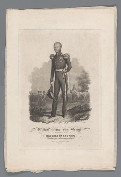 William Prince of Orange, Victor in Hasselt i Leuven, Opiekun holenderskiego Roem (tytuł na obiekcie) autorstwa Willem Hendrik Hoogkamer