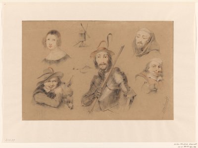 Postacie z Don Kichota autorstwa Willem Hendrik Schmidt