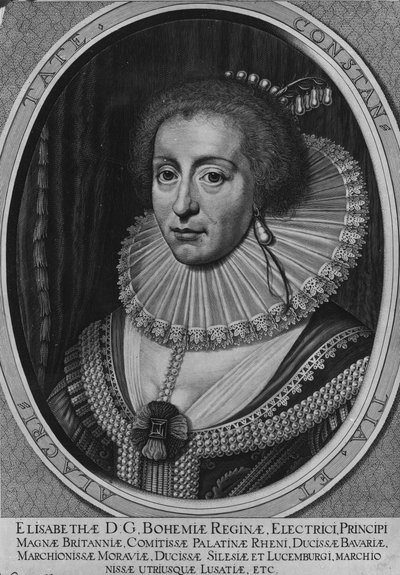 Elżbieta, królowa Czech, 1630 autorstwa Willem Hondius