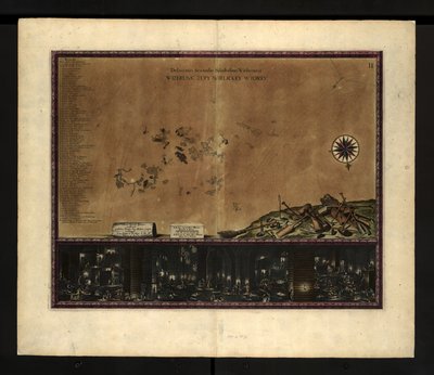 Mapa Kopalni Soli w Wieliczce autorstwa Willem Hondius
