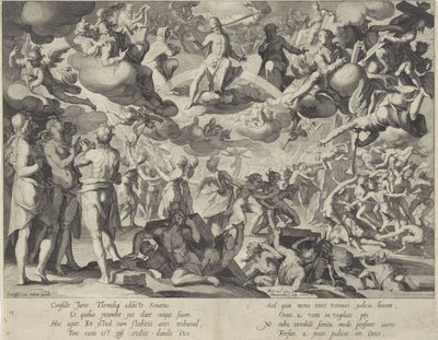 Ostatnie menu Tron Sprawiedliwości (tytuł serii) autorstwa Willem Isaacsz. van Swanenburg