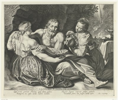 Lot pijany przez córki autorstwa Willem Isaacsz. van Swanenburg