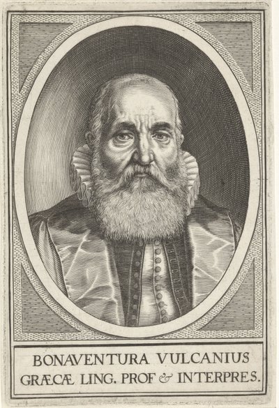 Portret van Bonawentury Vulcaniusa autorstwa Willem Isaacsz. van Swanenburg