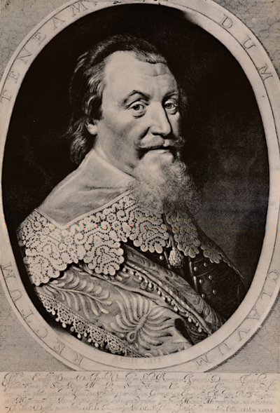 Axel Oxenstierna, hrabia Sodermore, szwedzki mąż stanu, XVII w. 1894 autorstwa Willem Jacobzoon Delff