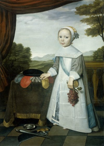 Portret Johannesa van Reesa (1662-1690/91), przyrodniego brata Elisabeth van Oosten, jako dziecko autorstwa Willem Jansz. Ploy (attributed to)