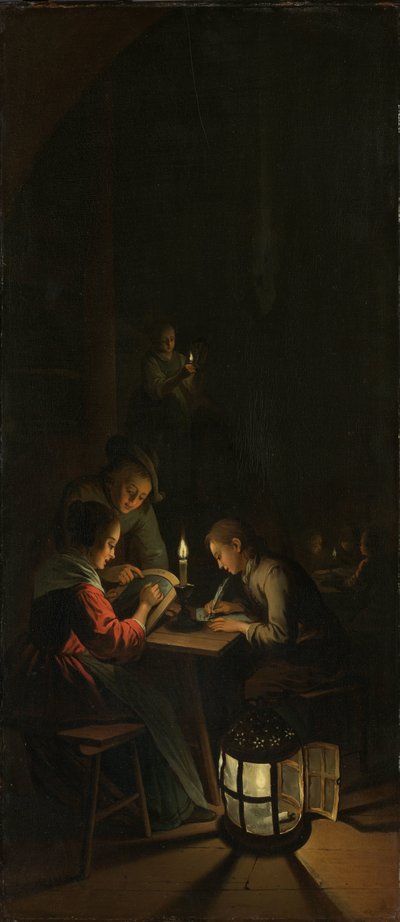 Tryptyk: Alegoria treningu artystycznego autorstwa Willem Joseph Laquy