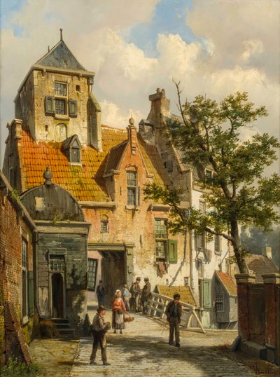 Widok na Haarlem, 1891 autorstwa Willem Koekkoek