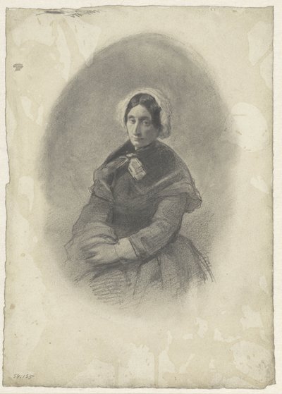 Portret kobiety w owalu autorstwa Willem Maris