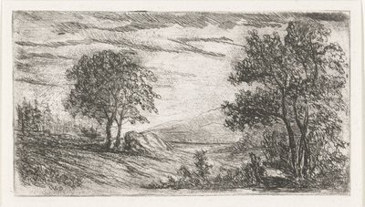 pagórkowaty krajobraz autorstwa Willem Matthias Jan van Dielen
