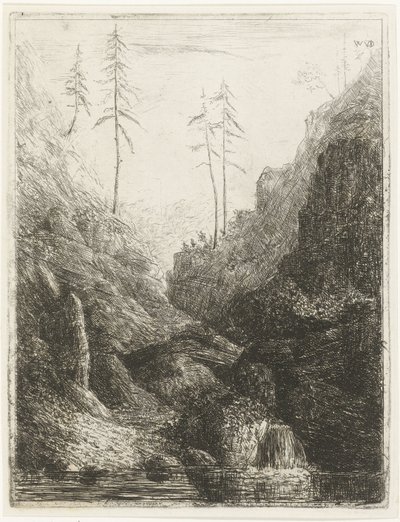 Skalisty krajobraz autorstwa Willem Matthias Jan van Dielen