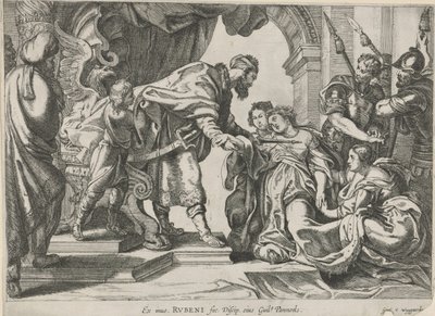 Estera przed Aswerusem autorstwa Willem Panneels