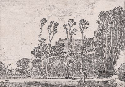 Siewca, z Verscheyden Landtschapjes Różne małe pejzaże, tabl. 5, ca. 1616. autorstwa Willem Pietersz. Buytewech