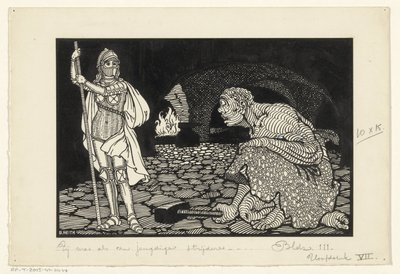 Mężczyzna, kobieta i dzieci w salonie autorstwa Willem Pothast (signed by artist)