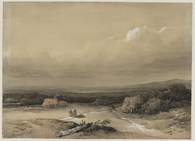 Krajobraz autorstwa Willem Roelofs (I) (signed by artist)
