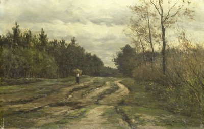Droga wiejska w pobliżu Laren (Prowincja Holandia Północna) autorstwa Willem Roelofs (I)