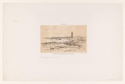 Widok wsi West-Terschelling (tytuł na obiekcie) autorstwa Willem Roelofs (I)