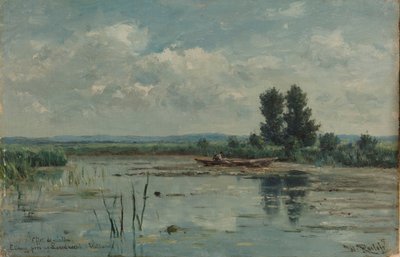 Jezioro w pobliżu Loosdrecht Arkusz wody w pobliżu Loosdrecht autorstwa Willem Roelofs (I)