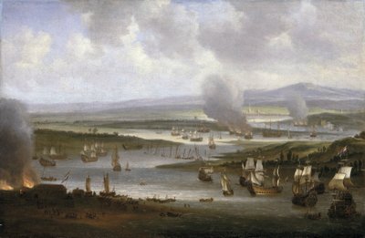Holenderskie statki na Medway (Anglia), czerwiec 1667 r. autorstwa Willem Schellinks