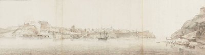 Widok na Vallettę na Malcie, widziany z Senglea autorstwa Willem Schellinks