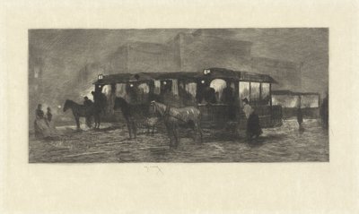 Plac w nocy autorstwa Willem Steelink (II)