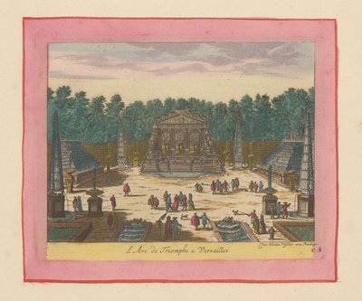 Triumphbogen in den Gärten von Versailles autorstwa Willem Swidde