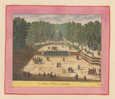 Wassertheater in den Gärten von Versailles autorstwa Willem Swidde
