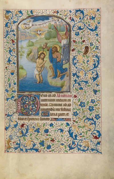 Die Taufe Christi autorstwa Willem Vrelant