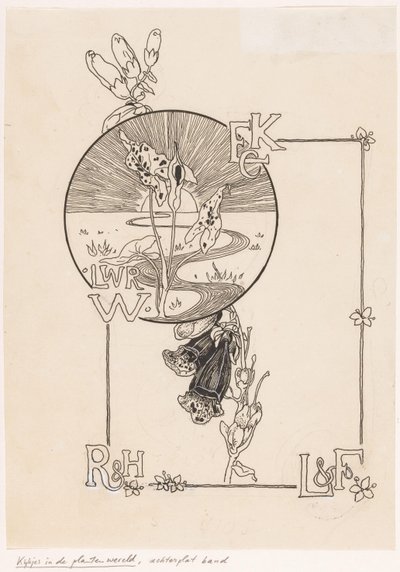 Projekt opaski dla: Knappert, Emilie C., Widoki na świat roślin, 1893 autorstwa Ludwig Willem Reymert Wenckebach