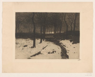 Leśna ścieżka w Ewijkshoeve autorstwa Willem Witsen (signed by artist)