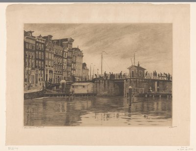 Widok na Kraansluis w Amsterdamie autorstwa Willem Witsen (signed by artist)