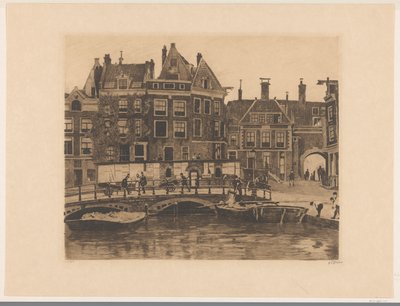 Widok na Beurspleintje w Amsterdamie autorstwa Willem Witsen (signed by artist)