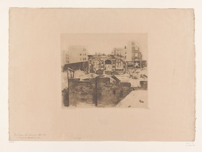 Widok ruin na Post Street w San Francisco Pont Street, San Francisco (tytuł oryginalny) autorstwa Willem Witsen (signed by artist)