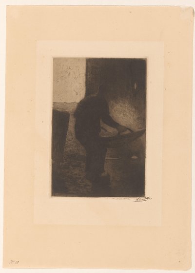 Człowiek, który odwiewa autorstwa Willem Witsen (signed by artist)